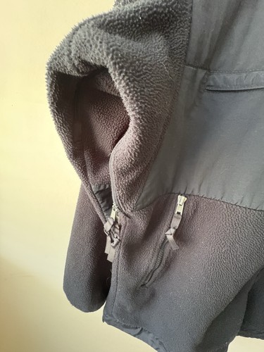 Giacca Polartec Y2K The North Face Denali Fleece Uomo Taglia XL Full Zip Nera - Foto 4 di 9