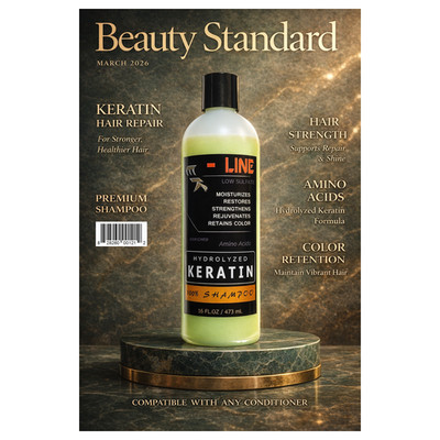 Keratin Shampoo EK-Line 16 fl oz Hydrolyzed Keratin & Amino Acids Hair Repair