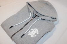 Roberto Cavalli Men's Grey Full Zip 100% Cotton Hoodie Sweater Size Small $395