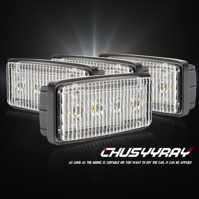 4X LED Headlights For Deere Tractor lights replace R161288 RE306510 RE37450