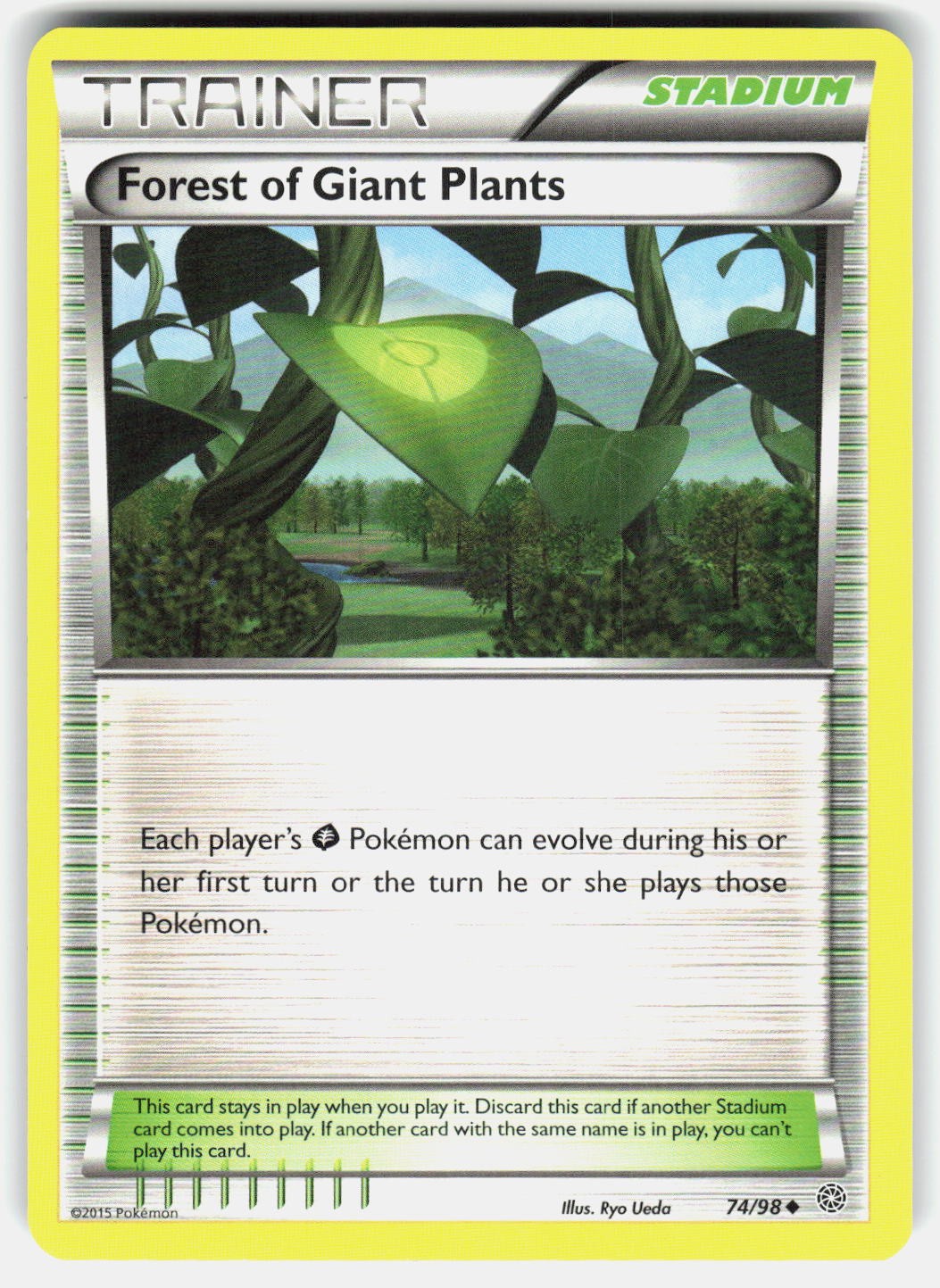 Forest of Giant Plants 74/98 Uncommon Ancient Origins Pokemon Near Mint