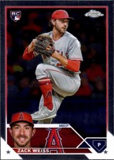 2023 Topps Chrome Update #USC155 Zack Weiss RC Los Angeles Angels