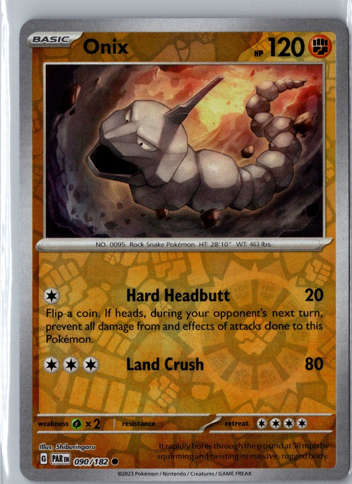 Onix 90/182 2023 SV Paradox Rift Reverse Holo Common NM