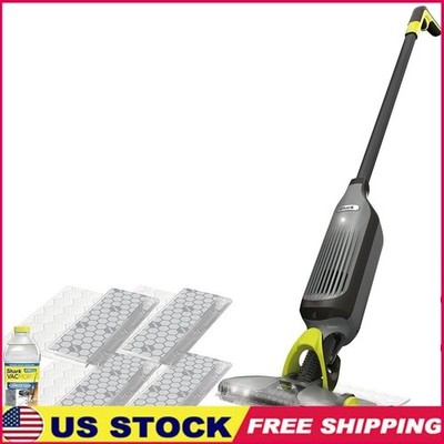 Cordless Vacuum Mop W/ LED Headlight & Disposable Pads Multi-Surface Cleaner New