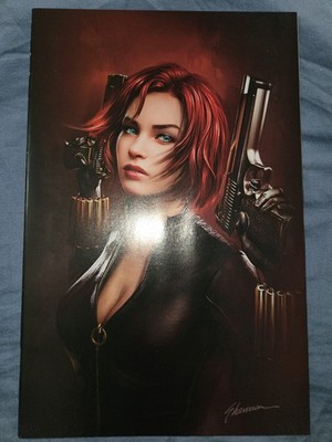 WEB OF BLACK WIDOW #1 SHANNON MAER EXCLUSIVE VIRGIN VARIANT. MARVEL COMICS