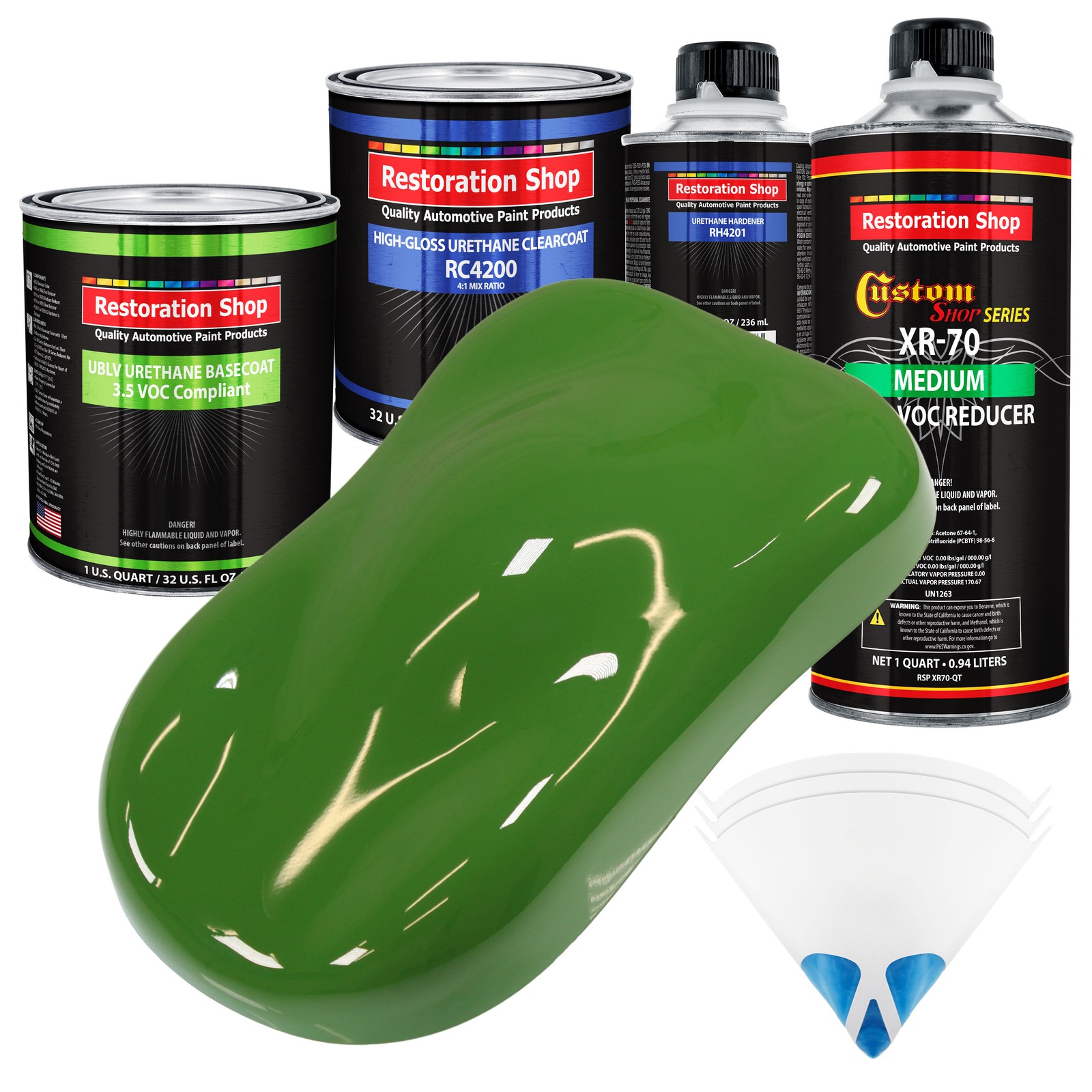 Deere Green Quart Low VOC Urethane Basecoat Auto Paint Kit
