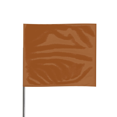Presco 21 in. Steel Wire Staff Marking Flags [2.5 in. x 3 in. Flag]: 2 in. x 21 