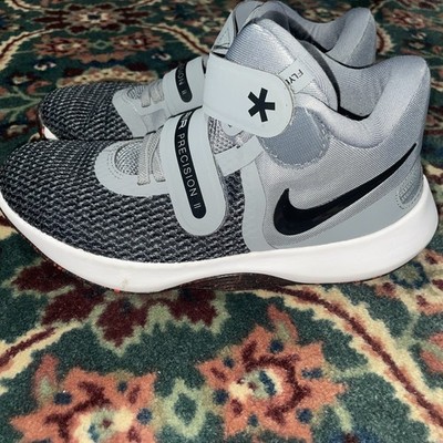 Nike Air Precision2 Flyease AJ1934 Gray Basketball Shoes Sneakers Sz 6