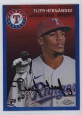 2023 Topps Chrome Platinum Anniversary Blue Prism Refractor Elier Hernandez lz7