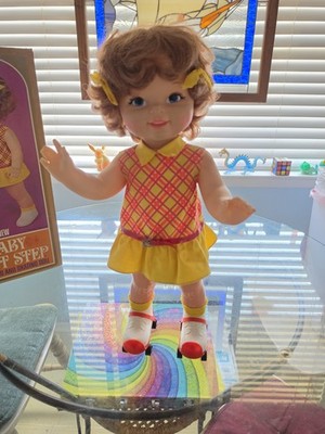 Vintage 1964 Mattel Baby First Step Doll -- Untested