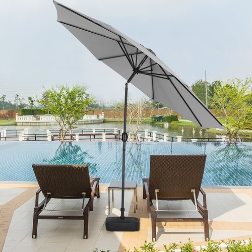 XLarge Shade 3M Round Garden Patio Sun Parasol Outdoor Umbrella With Crank Tilt - Picture 50 of 58