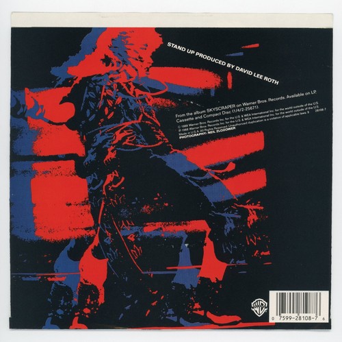 David Lee Roth (Van Halen)/Stand Up + 1 (U.S./45 RPM 7" Vinyl Record) - Picture 2 of 3