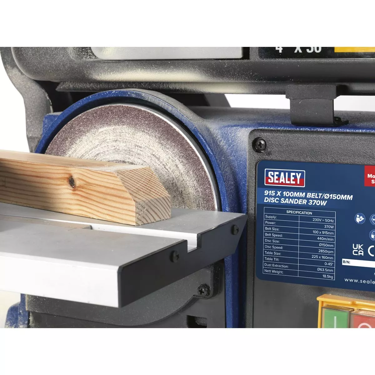 Sealey belt and disc cheap sander