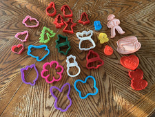 Cookie Cutters Plastic Lot of 25 some Vintage