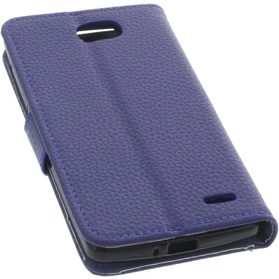 Tasche für TP-Link Neffos C5 Book-Style Schutz Hülle Handytasche Buch Blau - Bild 4 von 4