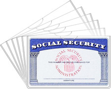 10 Pack Social Security Card Protector/Medicare Card Protector Sleeve/Social
