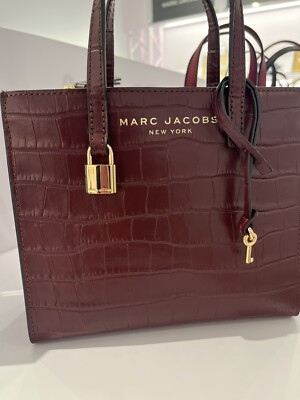 Marc Jacobs Croc-Embossed Mini Grind Tote Bag (H037L01RE22-606