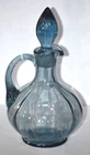 Vintage FENTON Cruet - American Legacy - Federal Blue Glass - 1982