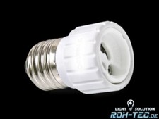 Adapter für E27 auf GU10 für LED Leuchtmittel und Leuchten (Bajonett,Gewinde)