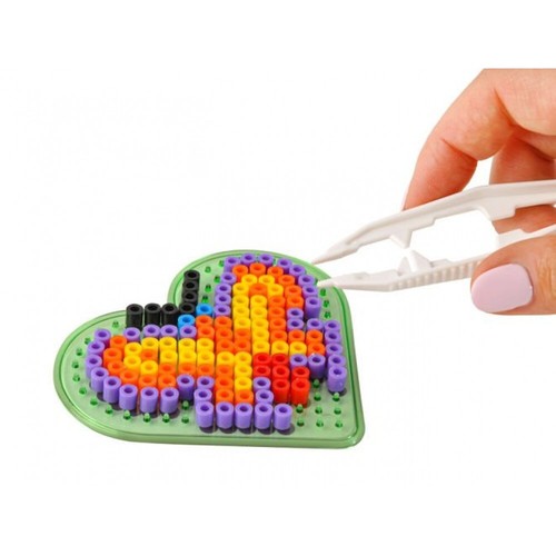 Homgaty Lot de 1000 grandes perles à repasser de 10 mm avec plaques, 10 motifs et papier à repasser, 10 couleurs vives, taille XL, kit créatif pour enfants à partir de 3