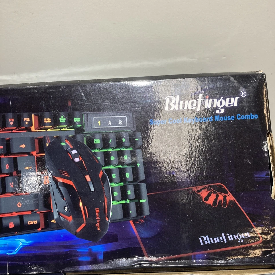 BlueFinger Gaming Keyboard and Mouse ComboGaming Mouse and Keyboard USB Wired - Image 3 of 4