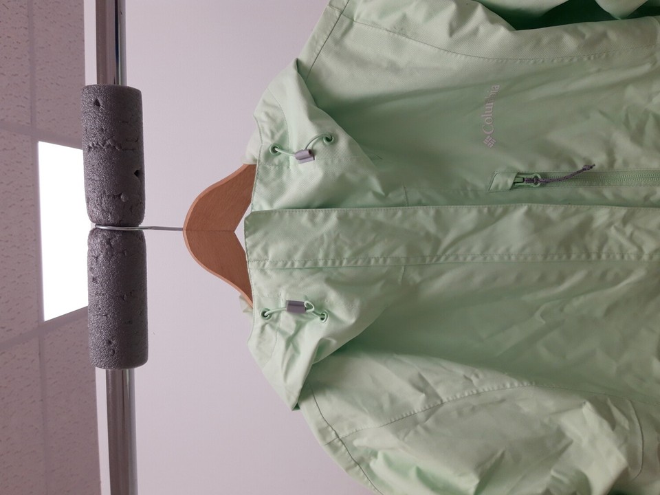 COLUMBIA Women's Size UK Large Green Mint Waterproof Casual Raincoat