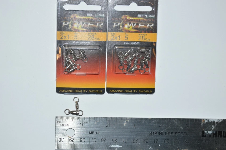 10 packs spro cross ball bearing power swivels stainless 28kgs (62lb) 4586-002 - Image 2 of 4