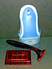 SCHICK ~ PERSONAL TOUCH HANDLE ~ 5 RAZOR REFILLS VIT E & ALOE ~ INTUITION ~ NOS