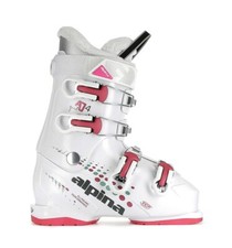 Alpina AJ4 Girl Junior Ski Boots White