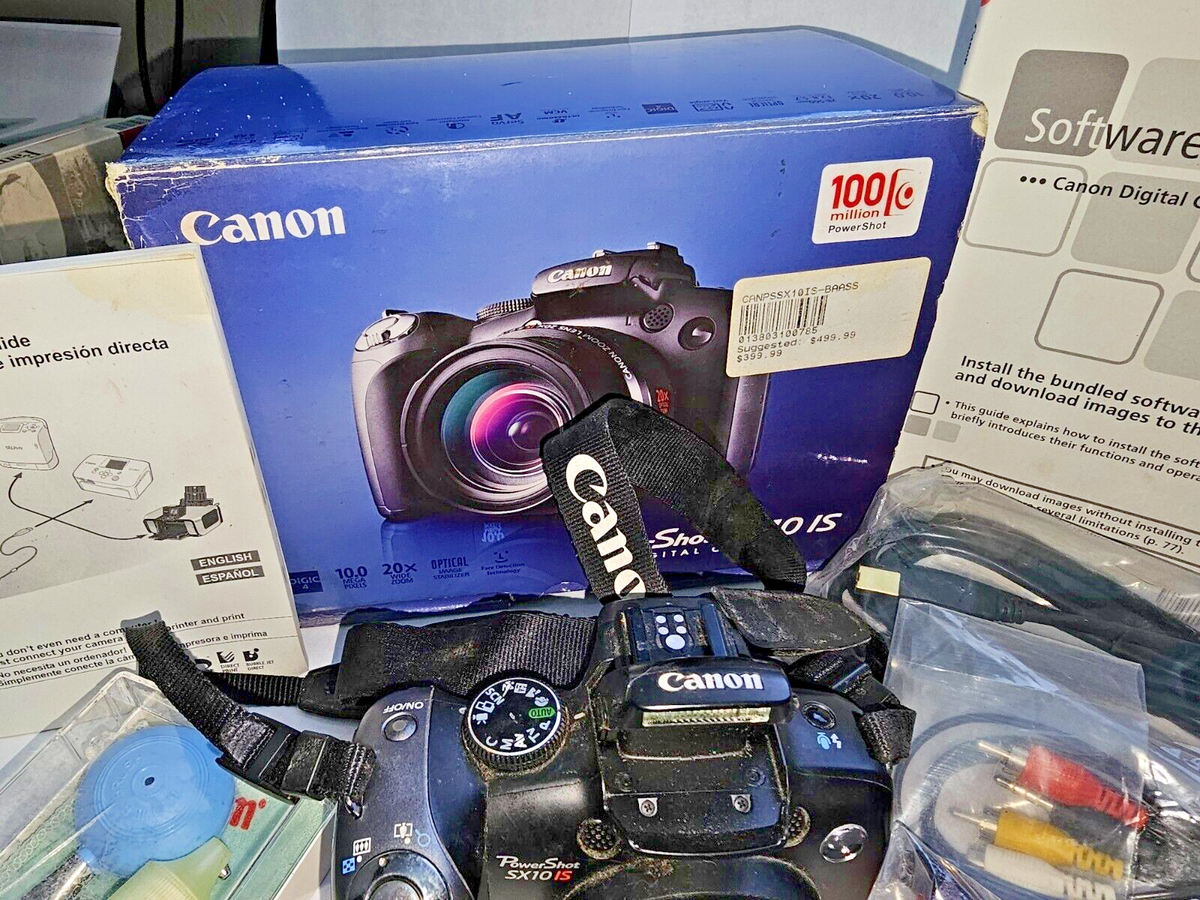 Canon PowerShot SX10 IS 10.0MP Digital Camera - Black for Canon PowerShot SX10 IS 10.0MP Digital Camera - Black for