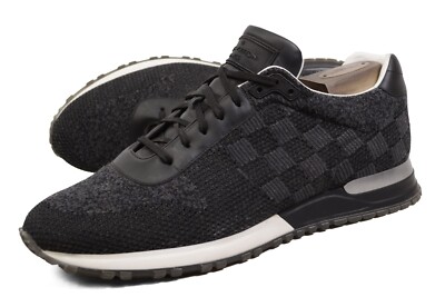 LOUIS VUITTON DAMIER RUN AWAY sneakers mesh UK11 US12 shoes 100