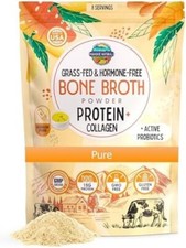 100 Grass-Fed Natural Beef Bone Broth Powder  Active Probiotics, Collagen, 15g