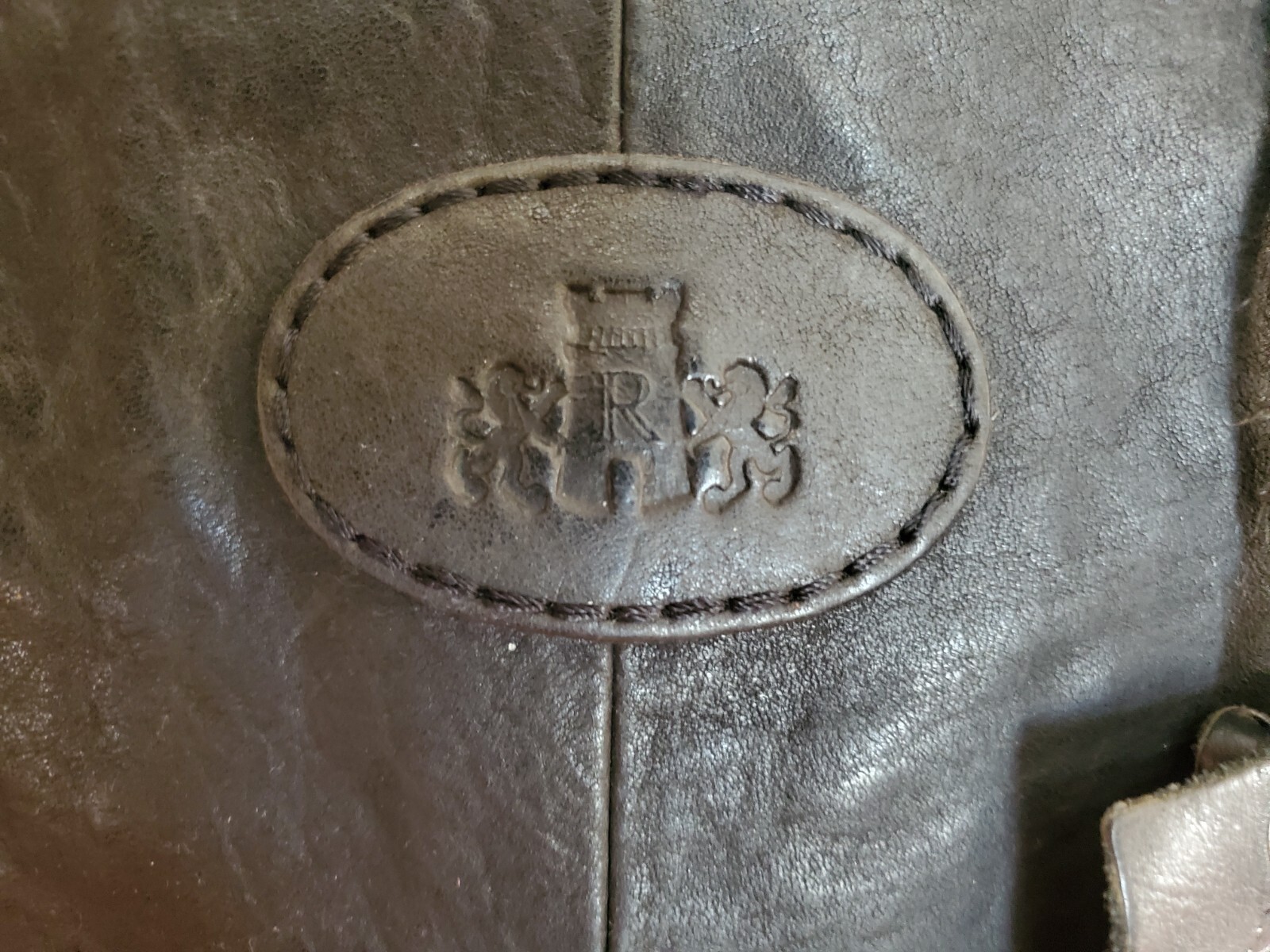 Rowallan Black Genuine LEATHER Handbag Shoulder Laptop Bag Classic