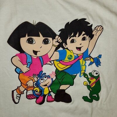 Dora the Explorer Boots Diego T-Shirt Adult Small | eBay