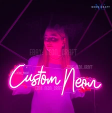 Personalized Neon Sign Custom LED Neon  Custom Acrylic Business Name Logo Signs