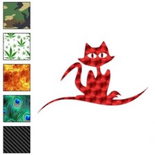 Cat Creepy Cute Swirl, Vinyl Decal Sticker, 40 Patterns 3 Sizes, 2356