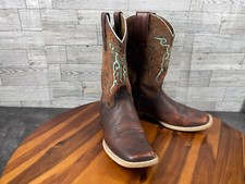 Ariat Western Boots Big Kids Youth 2.5M Shoes Brown Leather Comfort Cowboy