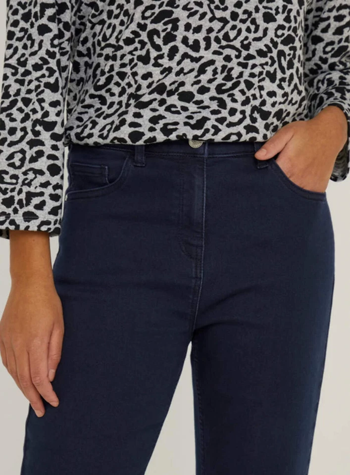 Papaya Jeans Ladies Jolie Relaxed Fit Skinny Blue Black Grey Cotton Loose - Image 3 of 4