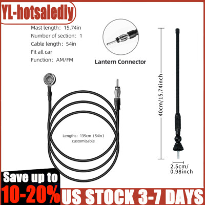 1pc 135cm Stereo Radio Antenna Boat FM AM Aerial Antenna for ATV UTV Car Yacht