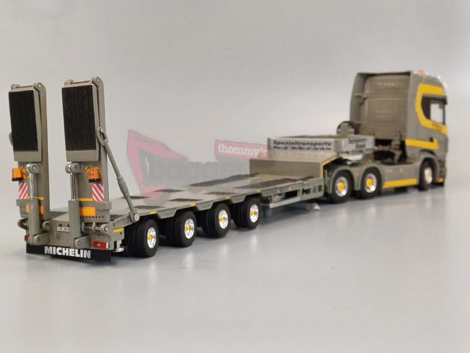 Tekno - Scania S770 6x4 mit 4achs Tieflader und Rampen - Dornbierer - CH Neu OVP - Bild 3 von 4