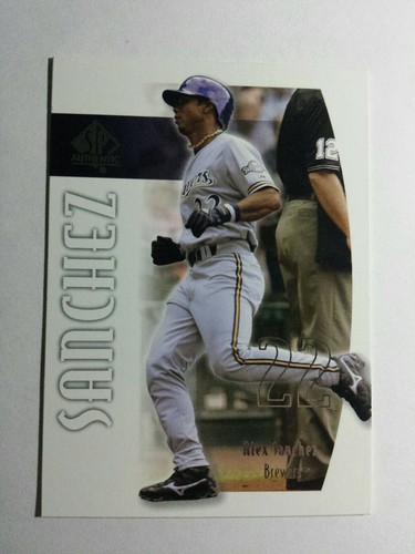 2002 SP Authentic Alex Sanchez #184 card