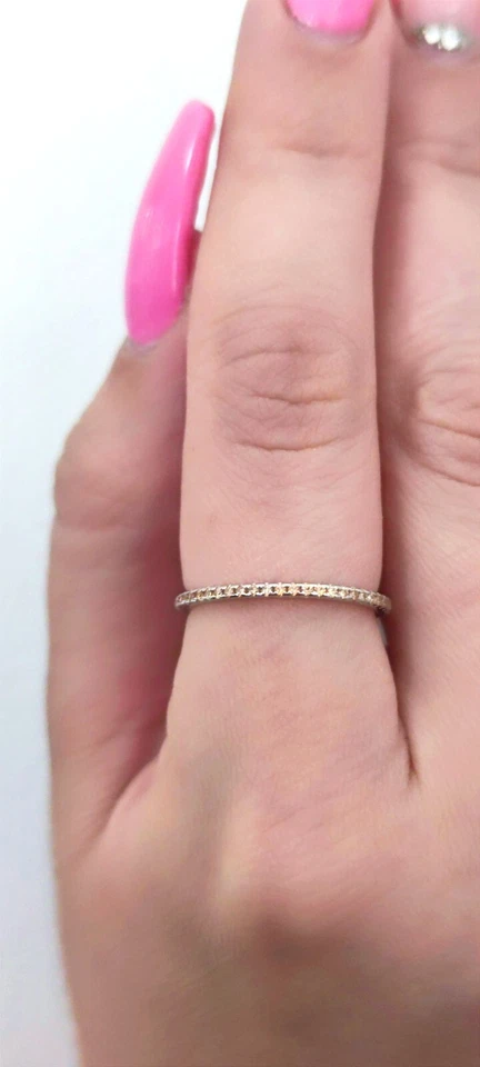 Anello Veretta Girodito Oro in argento 925 rodiato - Rainbow Collection - Immagine 4 di 4