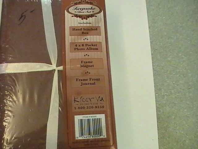 Juego de cajas de recuerdo de álbum de diario KLEER-VU marcos de fotos Forever 4" x 6" Foto 2 de 3