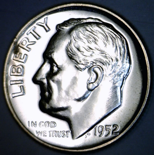 1952 CH/GEM PROOF SILVER Roosevelt Dime Coin NICE FLASHY PRF LOT #Z1  NR