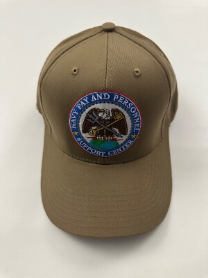 The Corps Navy Support Center Logo Beige Baseball Cap Hat One Size