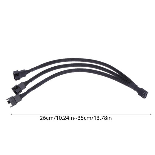 3Ways 4 Pin PWM Splitter 4Pin PWM Female To 4 Pin PWM Adapter Cable for Computer - Picture 8 of 8