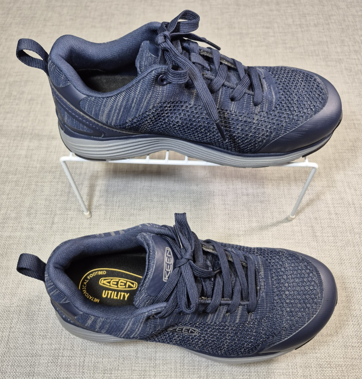 KEEN Utility Sneaker Blu Navy Punta Rigida Uomo Taglia 7EE o Eur 39 5
