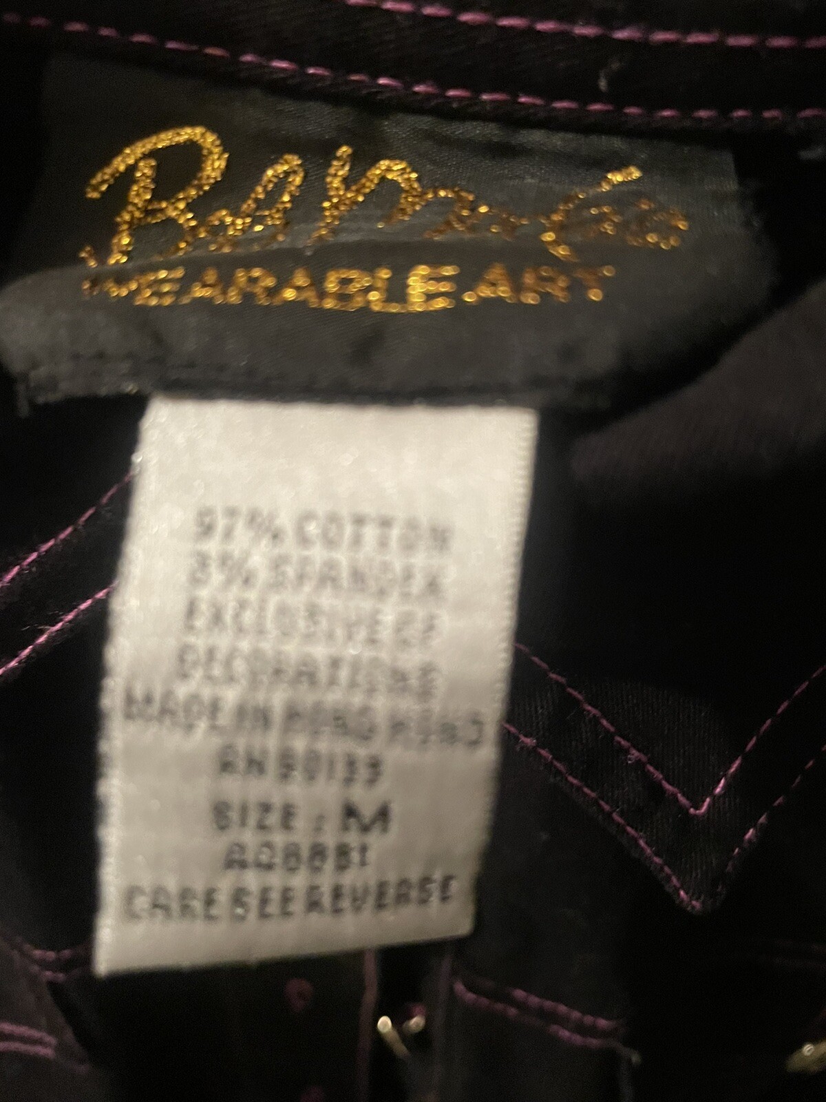 Bob Mackie Wearable Art Jacket Shirt - image 6