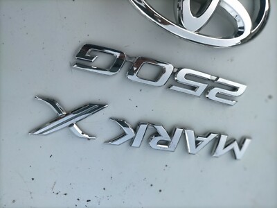 JDM TOYOTA MARK X GRX120 TRUNK EMBLEMS SET OEM | eBay