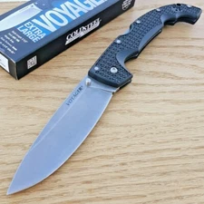 Cold Steel XL Voyager Folding Knife 5.5" AUS-10A Steel Drop Blade Griv-Ex Handle